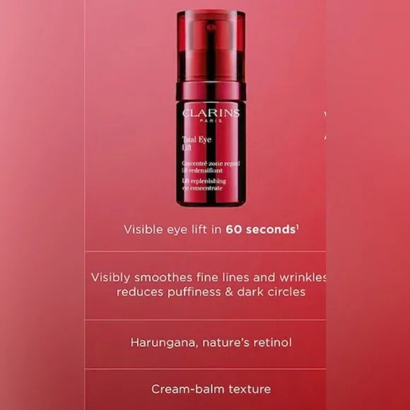 Clarins Total Eye Lift Replenishing Eye Concentrate NEW - NIB!